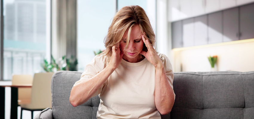 Person having hearing loss fatigue